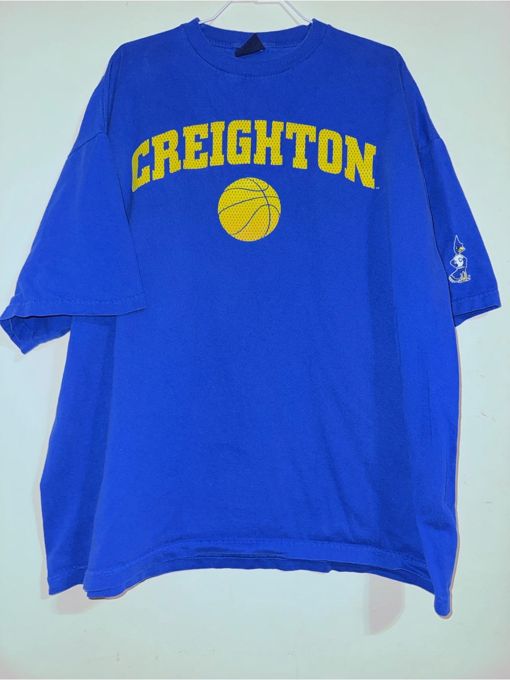 Creighton Bluejays Blue and Gold Basketball Graphic Tee
